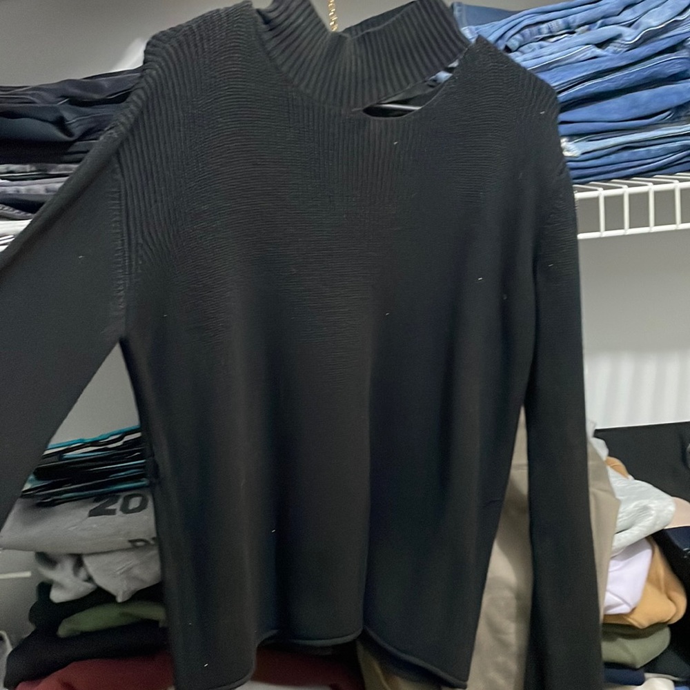 Vici cut out neck sweater